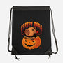 Creepy Bara-None-Drawstring-Bag-erion_designs