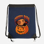Creepy Bara-None-Drawstring-Bag-erion_designs