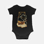 Cute Black Cat On Spellbooks-Baby-Basic-Onesie-xMorfina