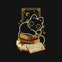 Cute Black Cat On Spellbooks-None-Matte-Poster-xMorfina