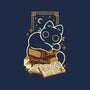 Cute Black Cat On Spellbooks-None-Drawstring-Bag-xMorfina