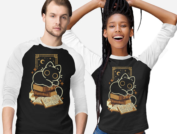 Cute Black Cat On Spellbooks