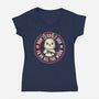 Don't Expect-Womens-V-Neck-Tee-turborat14