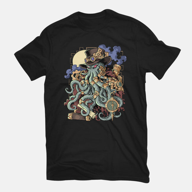 Steamthulhu-Womens-Basic-Tee-fanfabio