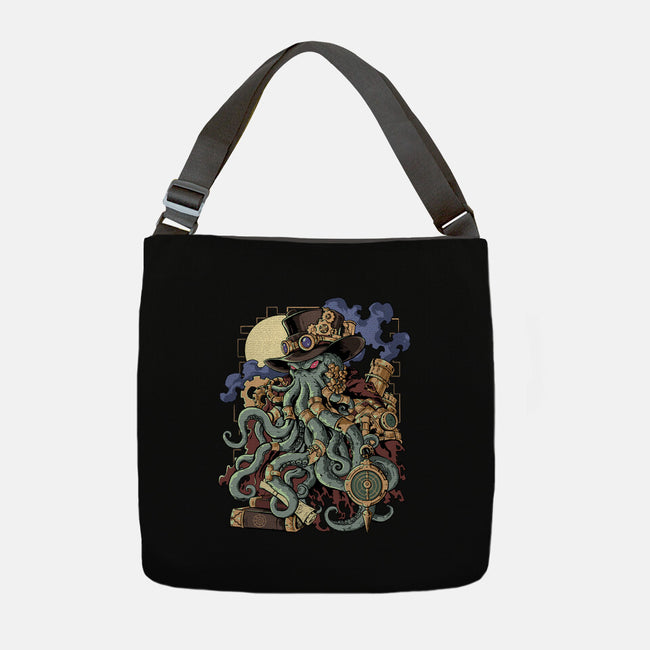 Steamthulhu-None-Adjustable Tote-Bag-fanfabio
