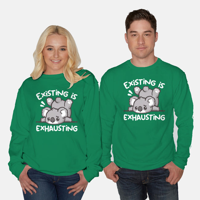Koala Existing-Unisex-Crew Neck-Sweatshirt-NemiMakeit