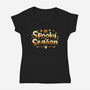 Spookiest Season-Womens-V-Neck-Tee-Eilex Design