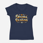 Spookiest Season-Womens-V-Neck-Tee-Eilex Design
