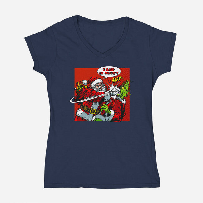 Be Merry-Womens-V-Neck-Tee-AndreusD