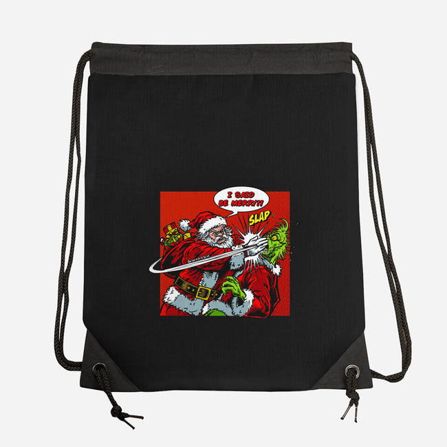 Be Merry-None-Drawstring-Bag-AndreusD