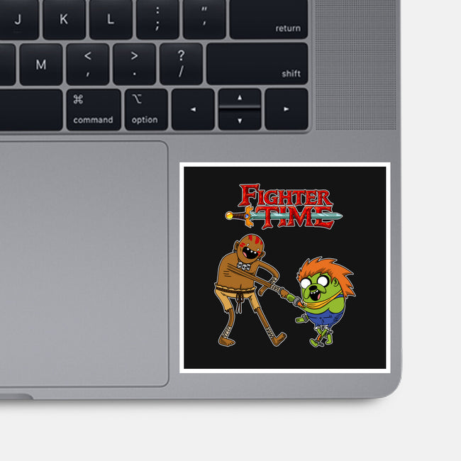 Fighter Time-None-Glossy-Sticker-joerawks
