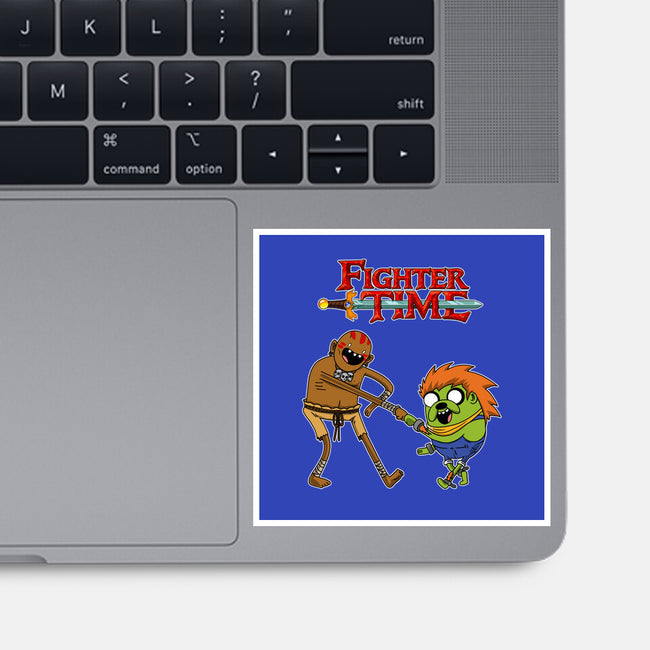 Fighter Time-None-Glossy-Sticker-joerawks