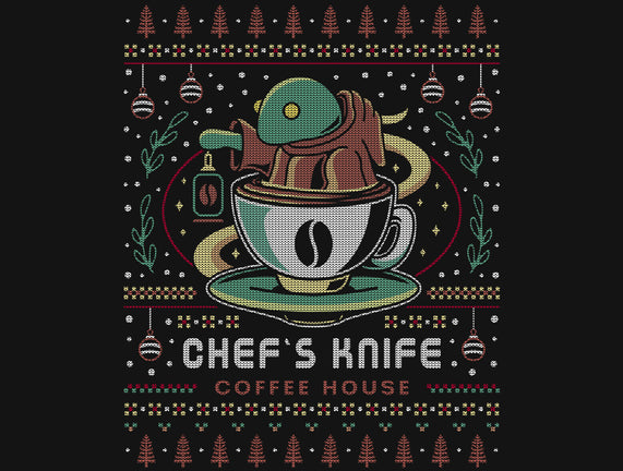 Chefs Knife Coffee Ugly Sweater