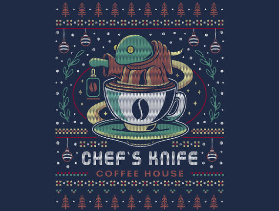 Chefs Knife Coffee Ugly Sweater