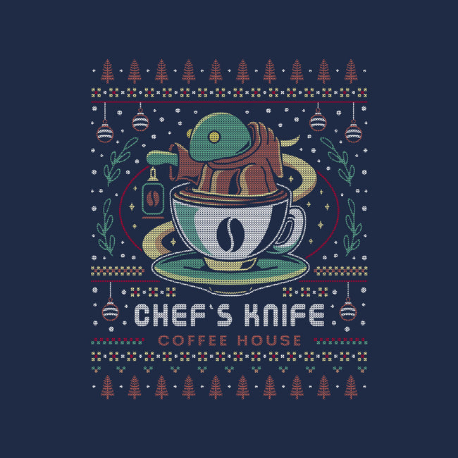 Chefs Knife Coffee Ugly Sweater-Mens-Premium-Tee-LAGELANTEE