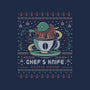 Chefs Knife Coffee Ugly Sweater-Mens-Premium-Tee-LAGELANTEE