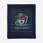 Chefs Knife Coffee Ugly Sweater-None-Fleece-Blanket-LAGELANTEE