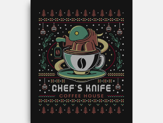 Chefs Knife Coffee Ugly Sweater