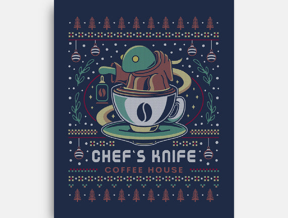 Chefs Knife Coffee Ugly Sweater