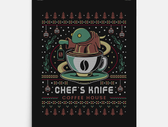 Chefs Knife Coffee Ugly Sweater