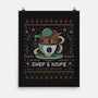 Chefs Knife Coffee Ugly Sweater-None-Matte-Poster-LAGELANTEE