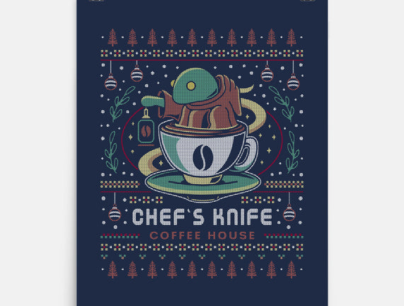 Chefs Knife Coffee Ugly Sweater