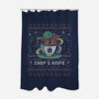 Chefs Knife Coffee Ugly Sweater-None-Polyester-Shower Curtain-LAGELANTEE