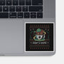 Chefs Knife Coffee Ugly Sweater-None-Glossy-Sticker-LAGELANTEE