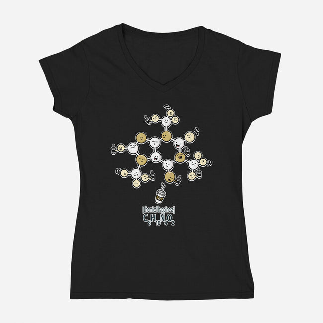 Chemical Happiness-Womens-V-Neck-Tee-palmstreet