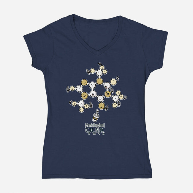 Chemical Happiness-Womens-V-Neck-Tee-palmstreet