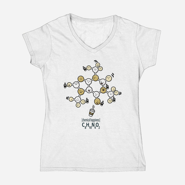Chemical Happiness-Womens-V-Neck-Tee-palmstreet