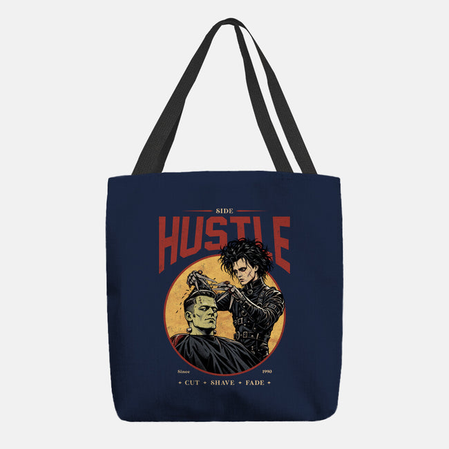 Scissorhands Barbershop-None-Basic Tote-Bag-alfbocreative