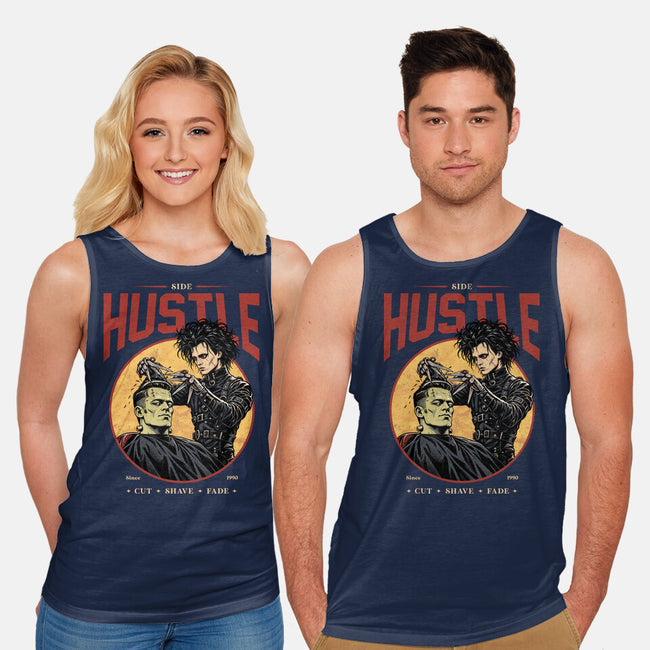 Scissorhands Barbershop-Unisex-Basic-Tank-alfbocreative