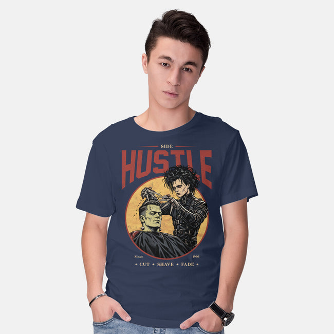 Scissorhands Barbershop-Mens-Basic-Tee-alfbocreative