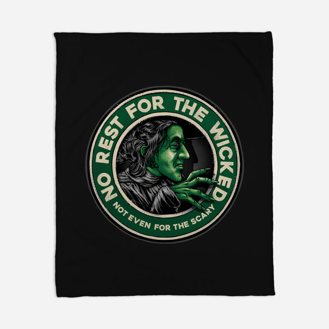 Not Even For The Scary-None-Fleece-Blanket-glitchygorilla
