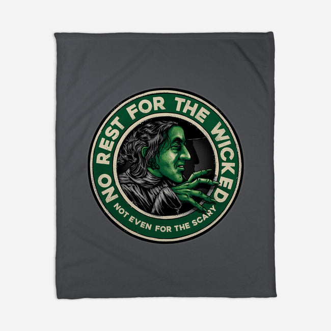 Not Even For The Scary-None-Fleece-Blanket-glitchygorilla