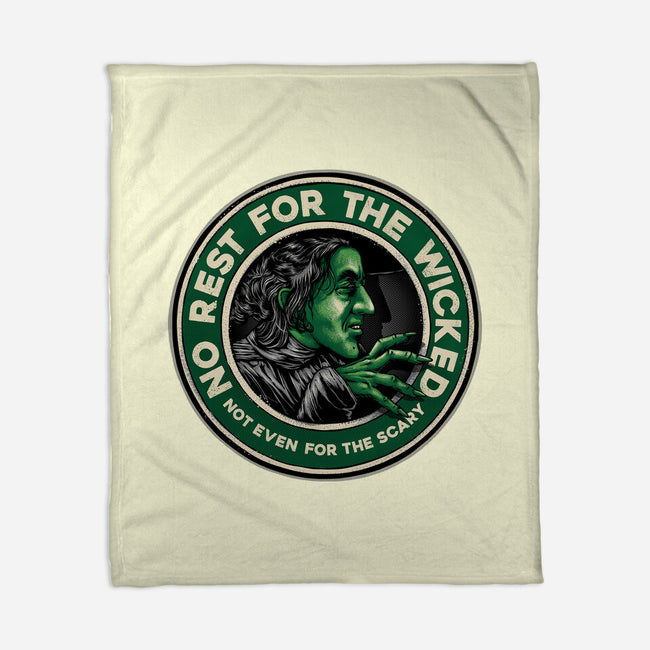 Not Even For The Scary-None-Fleece-Blanket-glitchygorilla