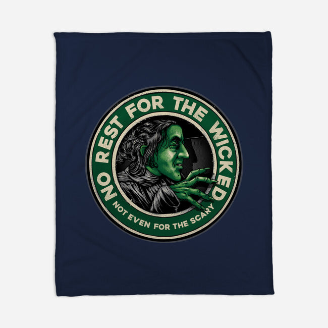 Not Even For The Scary-None-Fleece-Blanket-glitchygorilla
