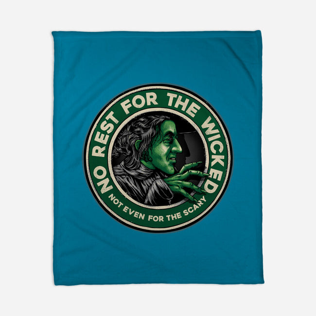 Not Even For The Scary-None-Fleece-Blanket-glitchygorilla