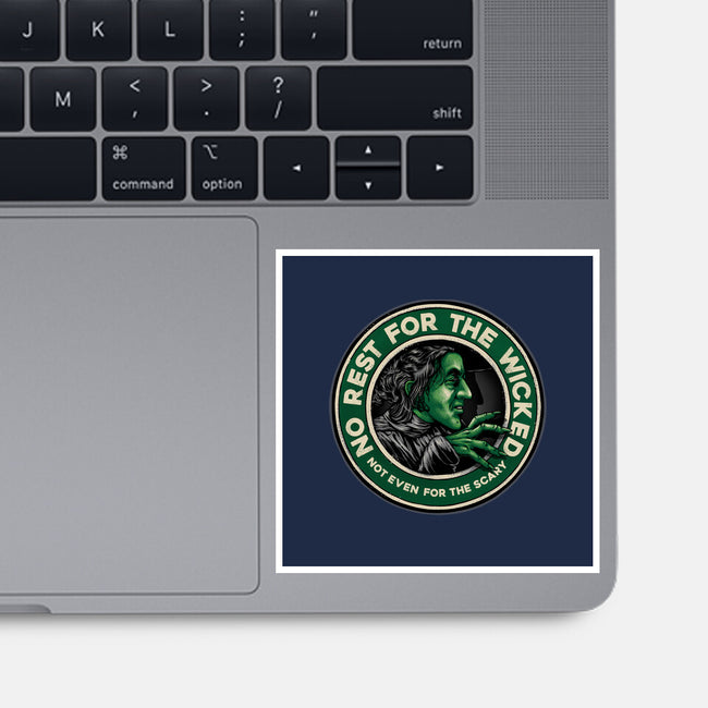 Not Even For The Scary-None-Glossy-Sticker-glitchygorilla