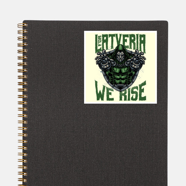 For Latveria We Rise-None-Glossy-Sticker-glitchygorilla