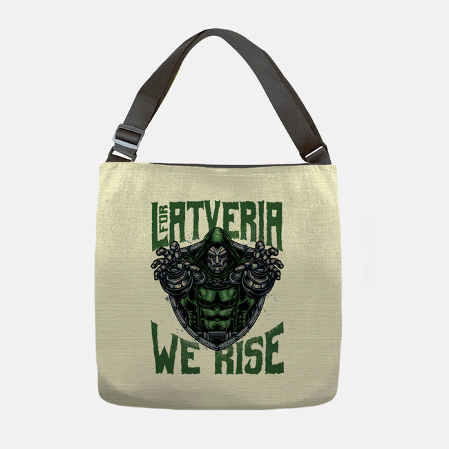 For Latveria We Rise-None-Adjustable Tote-Bag-glitchygorilla