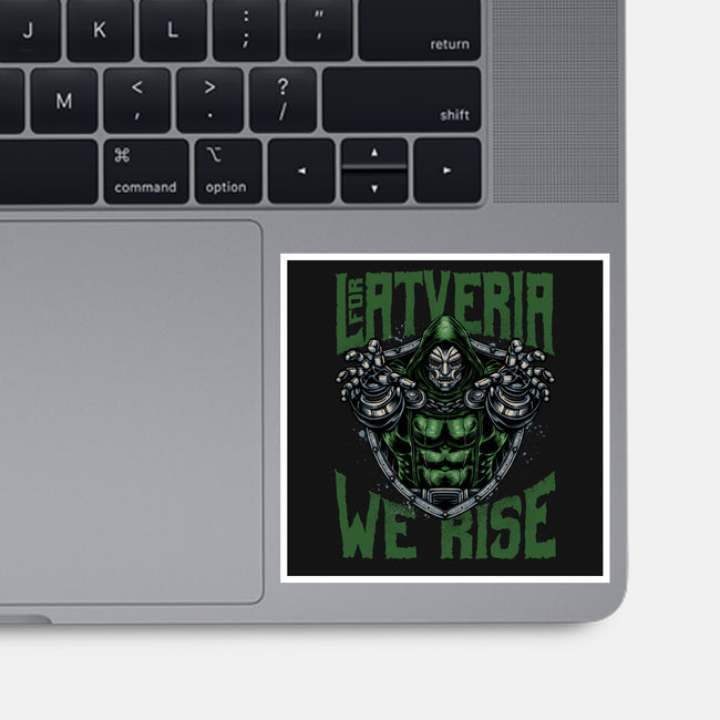 For Latveria We Rise-None-Glossy-Sticker-glitchygorilla
