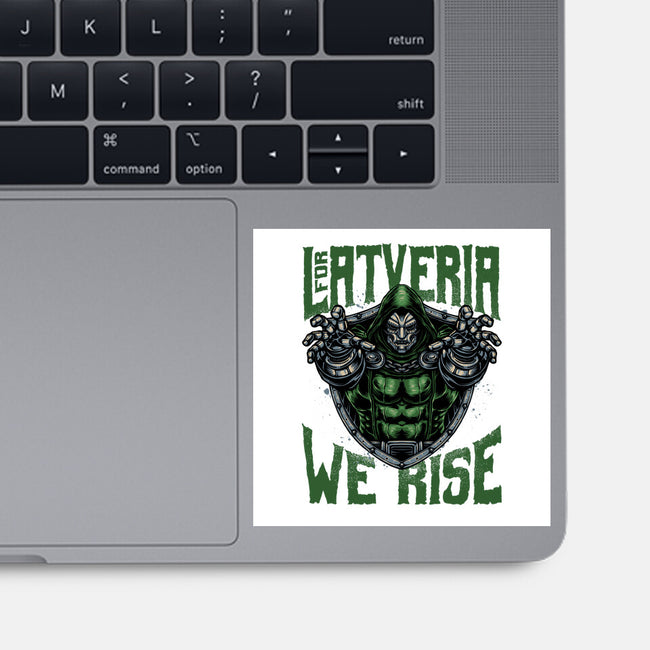 For Latveria We Rise-None-Glossy-Sticker-glitchygorilla