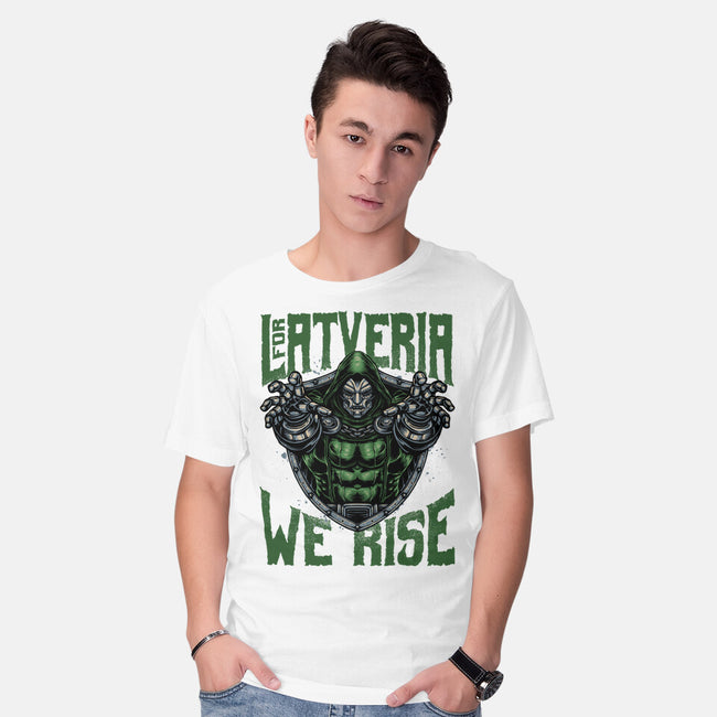 For Latveria We Rise-Mens-Basic-Tee-glitchygorilla