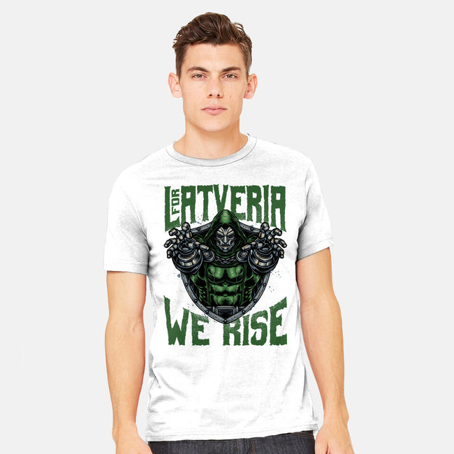 For Latveria We Rise-Mens-Heavyweight-Tee-glitchygorilla