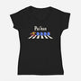 The Pac-Man-Womens-V-Neck-Tee-2DFeer