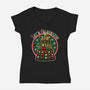 Let's Celebrate-Womens-V-Neck-Tee-d3fstyle