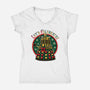 Let's Celebrate-Womens-V-Neck-Tee-d3fstyle