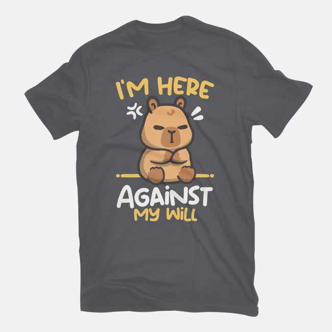 Grumpy Capybara-Womens-Fitted-Tee-NemiMakeit